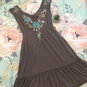 JW Johnny Was Floral Embroidered Sun Dress Sz XS